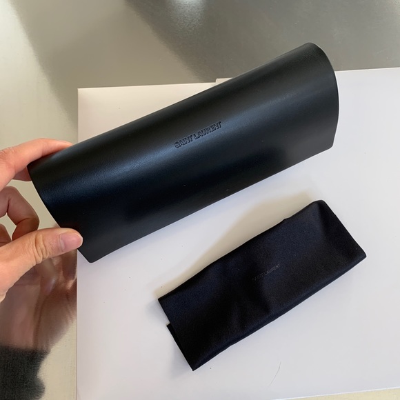 Saint Laurent unisex round white frame sunglasses - Picture 2 of 8